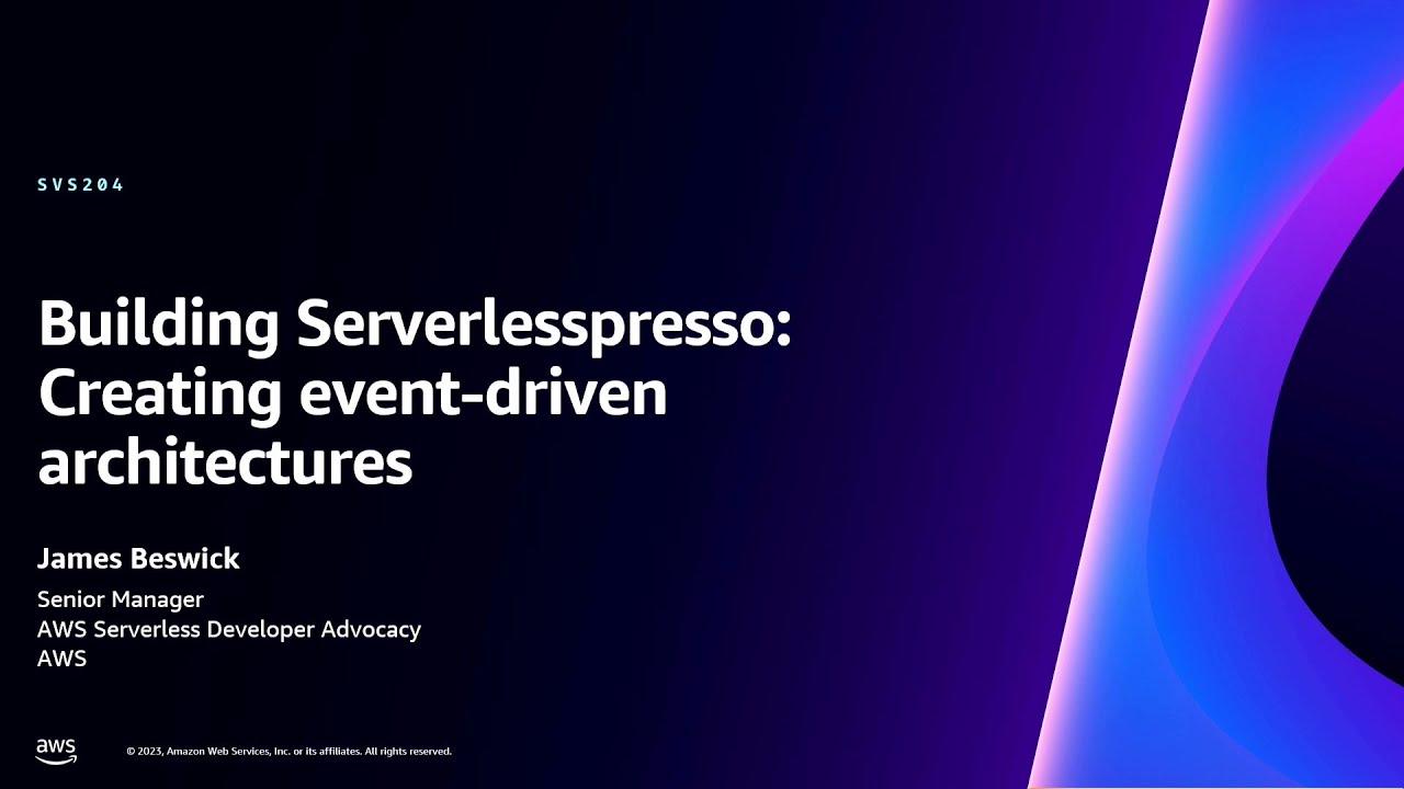 Serverlesspresso：Building event-driven applications from the start
