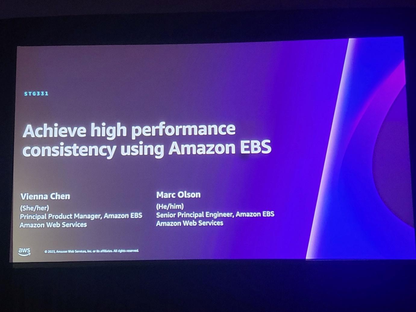 Achieve high performance consistency using Amazon EBS