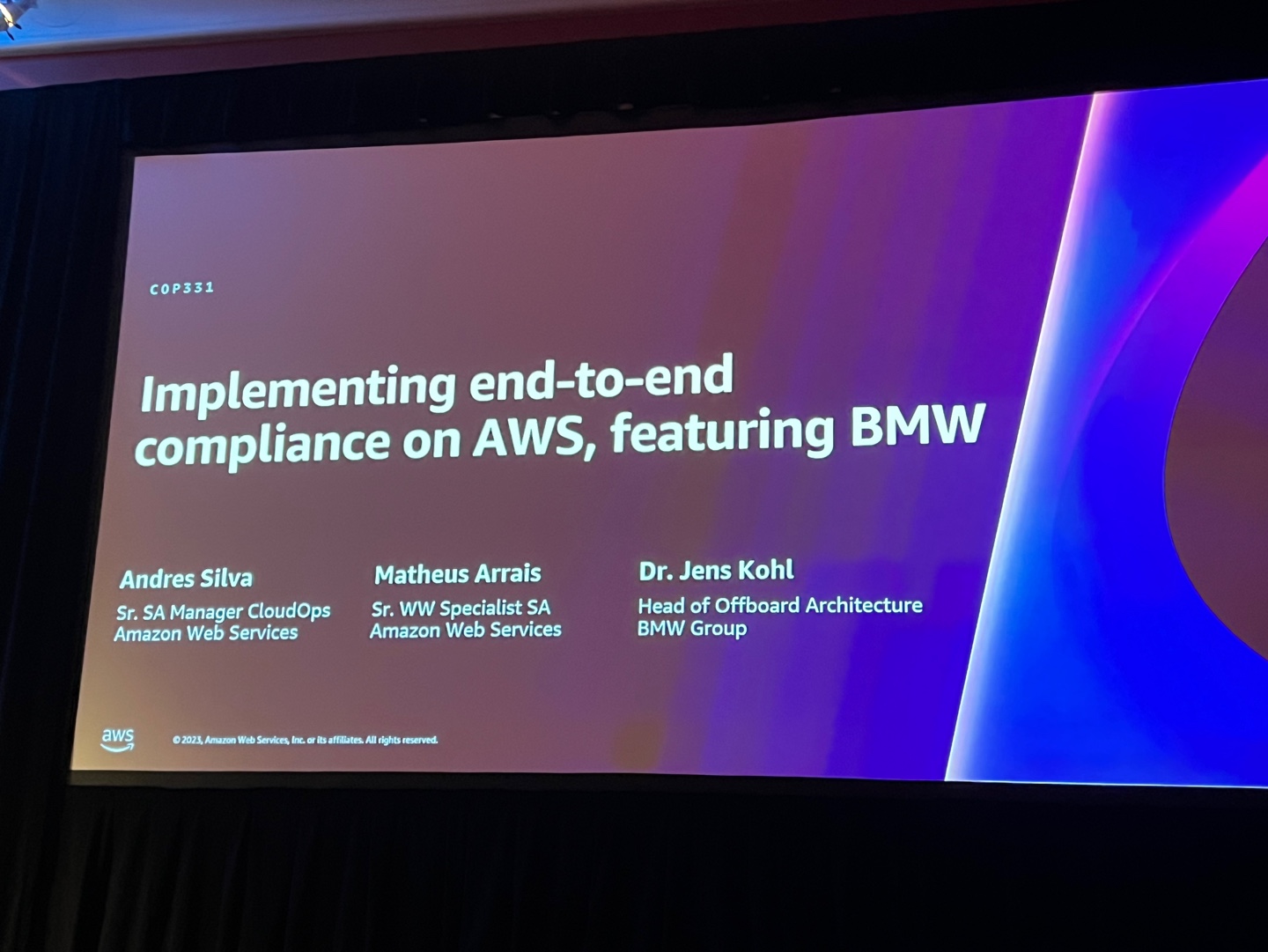 Implementing end-to-end compliance on AWS, featuring BMW