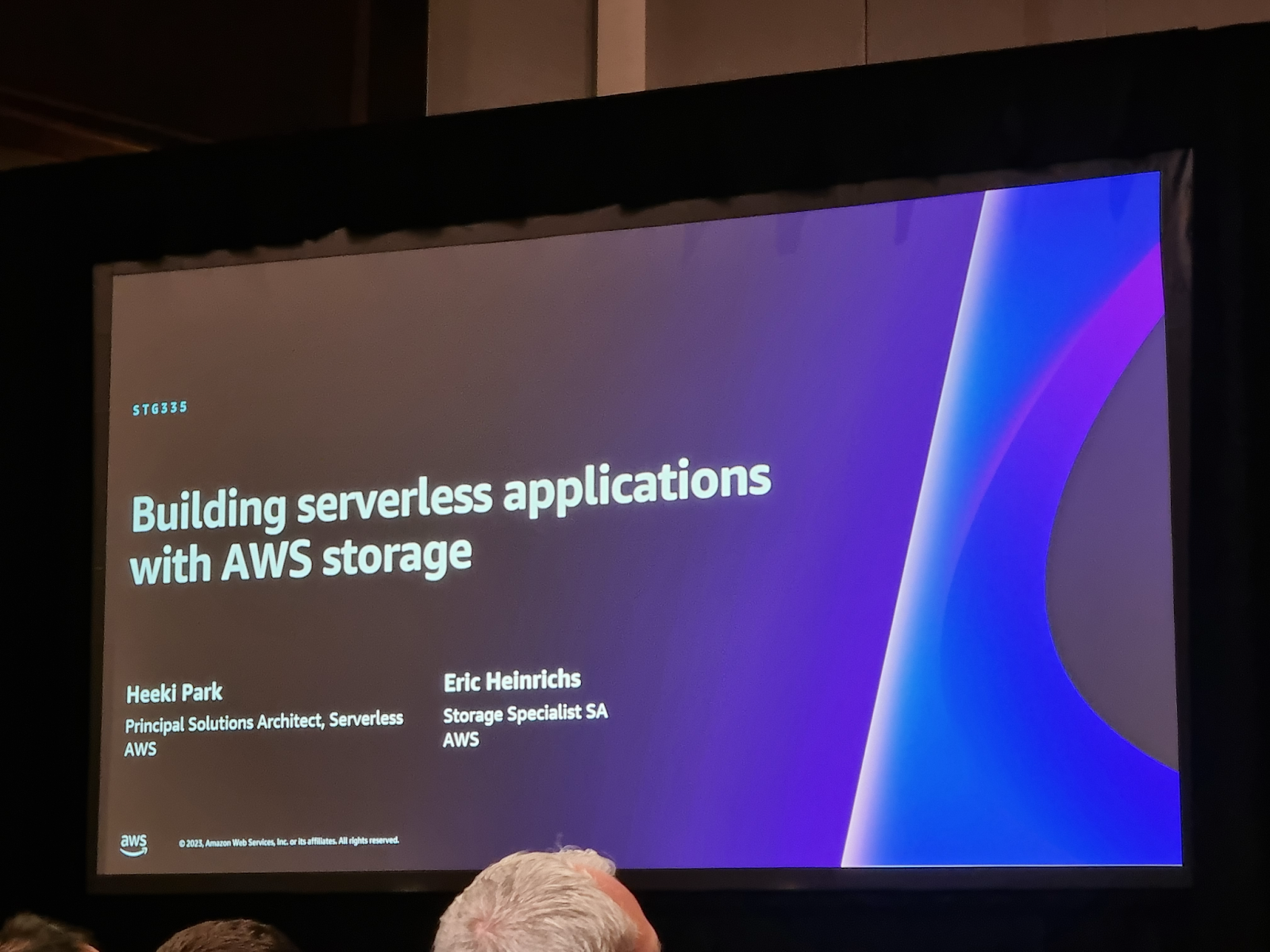 Building serverless applications with AWS storage