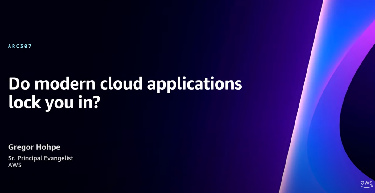 Do modern cloud applications lock you in?