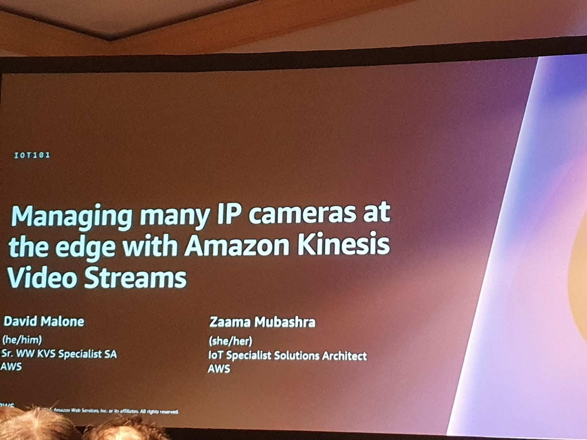 Managing many IP cameras at the edge with Amazon Kinesis Video Streams