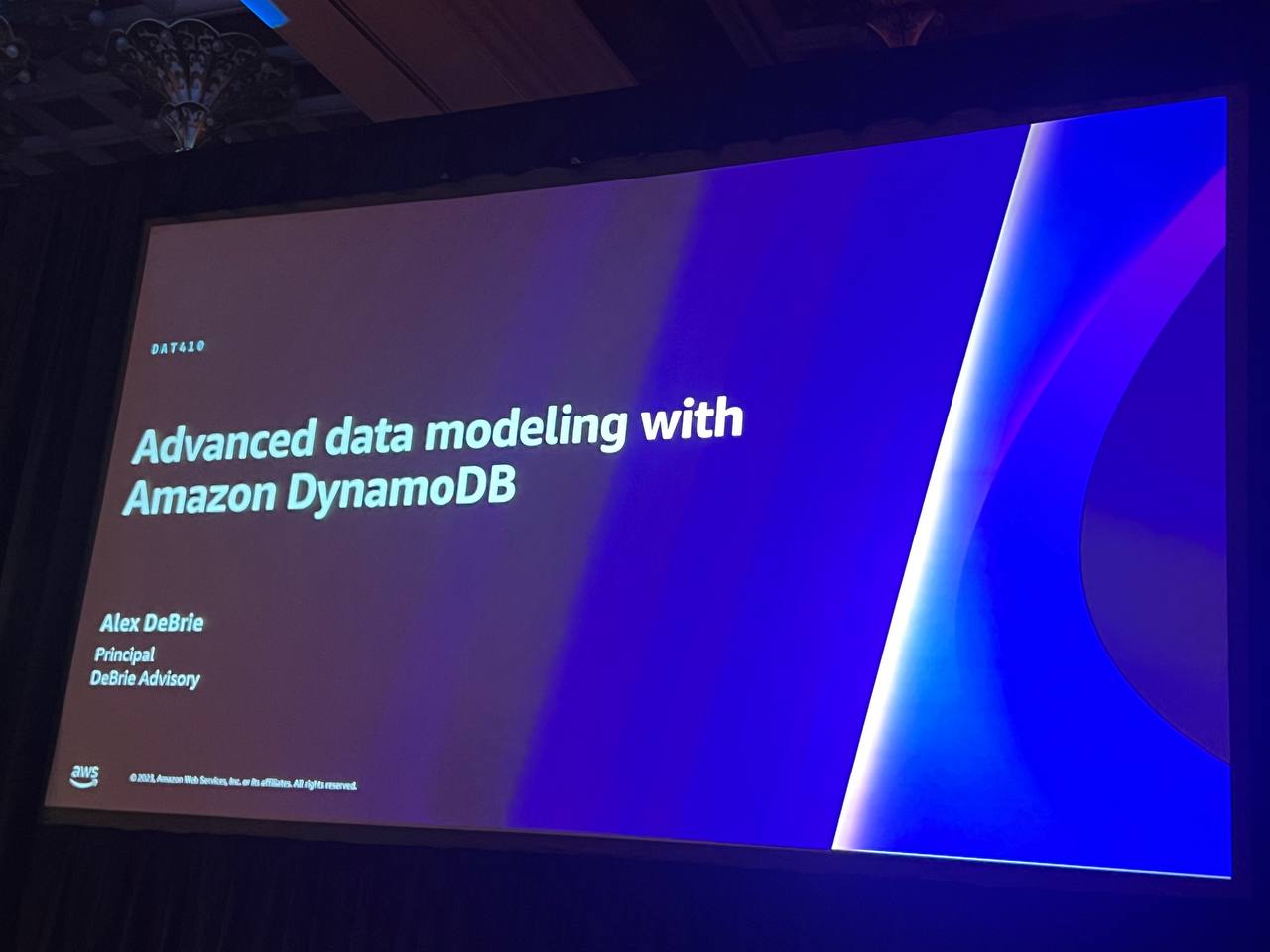 Advanced data modeling with Amazon DynamoDB