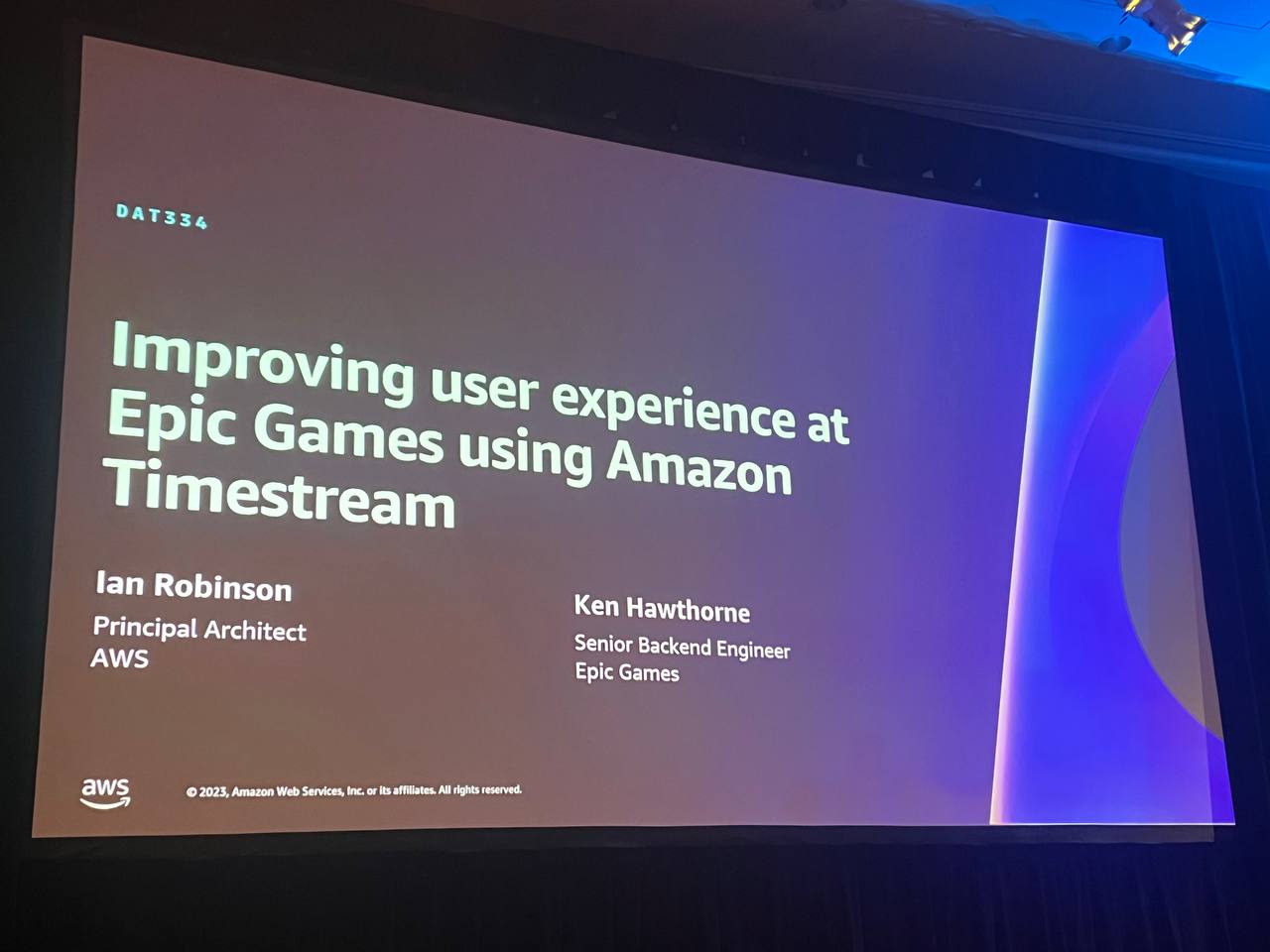 Improving user experience at Epic Games using Amazon Timestream