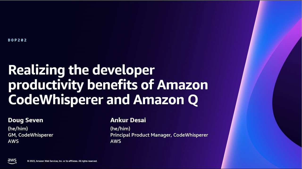 Realizing the developer productivity benefits of Amazon CodeWhisperer