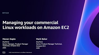 Managing your commercial Linux workloads on Amazon EC2