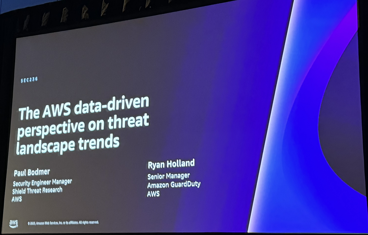 The AWS data-driven perspective on threat landscape trends