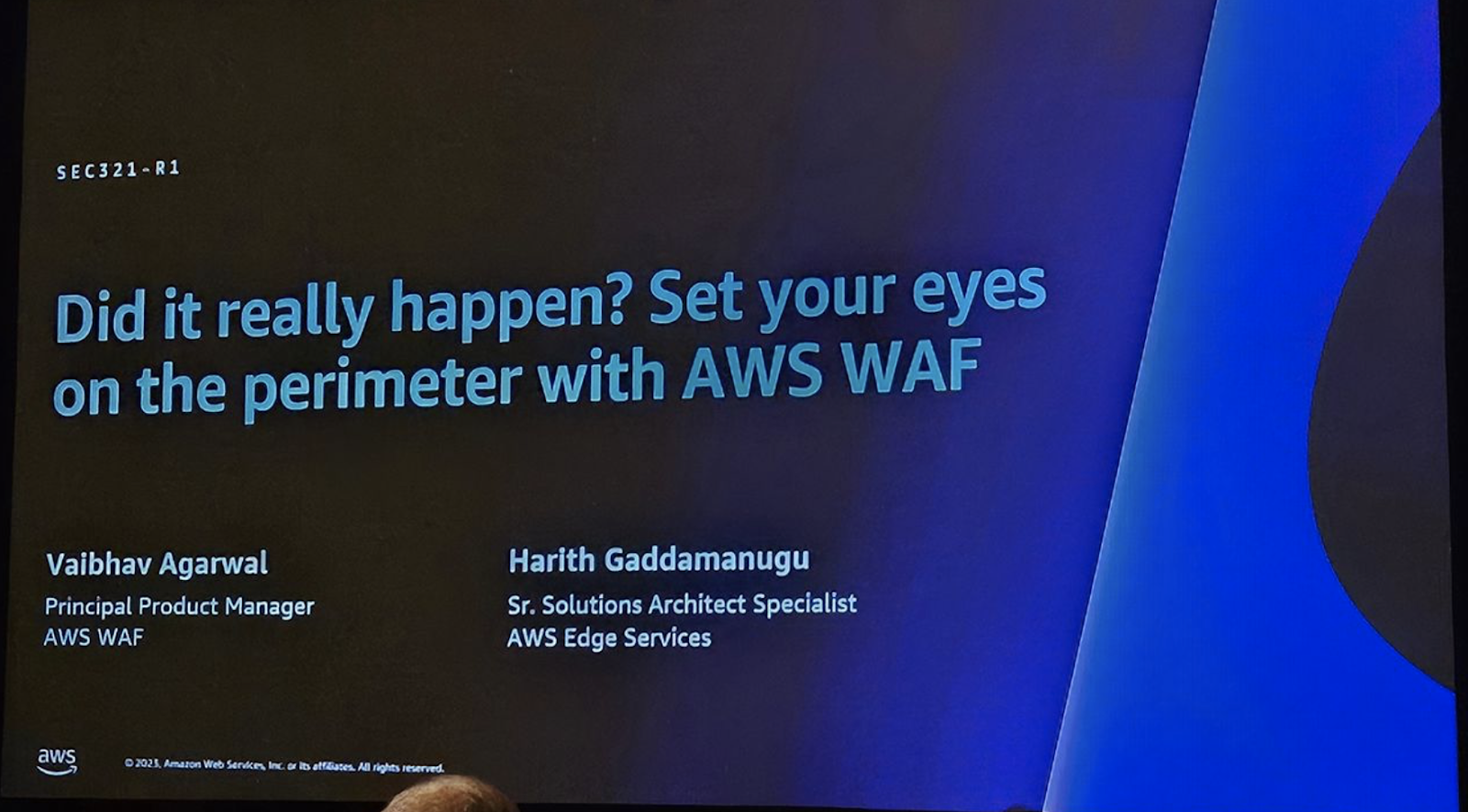Did it really happen? Set your eyes on the perimeter with AWS WAF