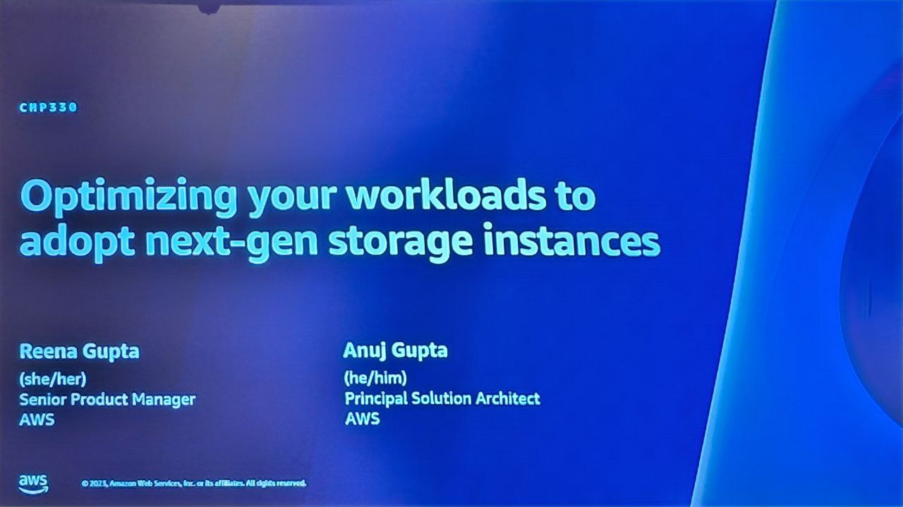 Optimizing your workloads to adopt next-gen storage instances
