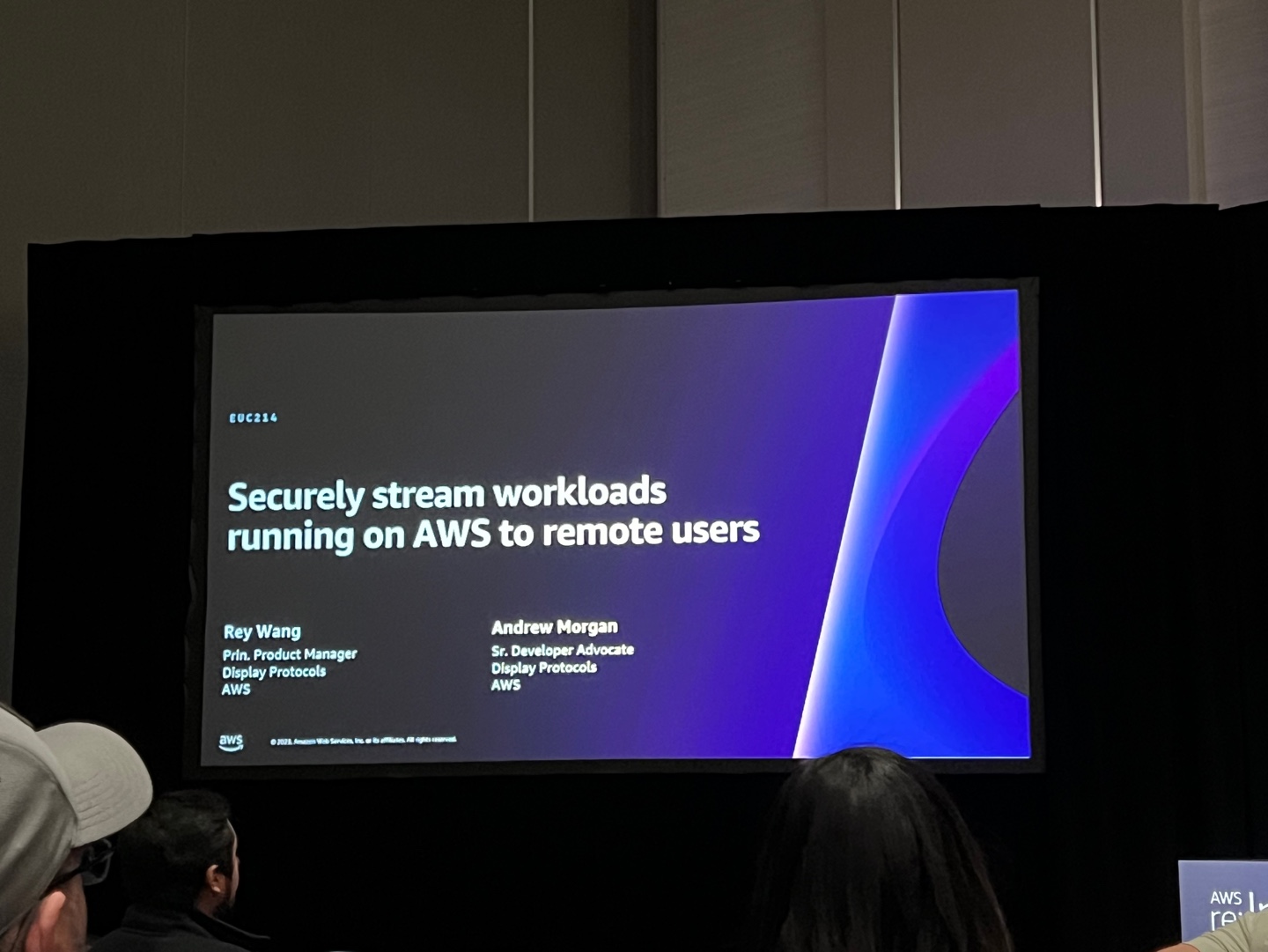 Securely stream workloads running on AWS to remote users