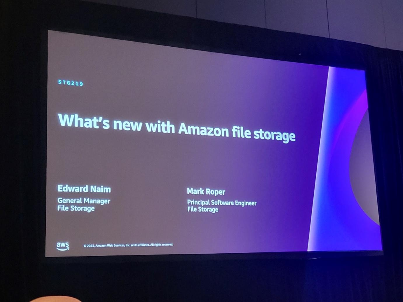 What’s new with AWS file storage