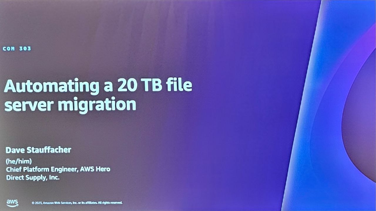 Automating a 20 TB file server migration